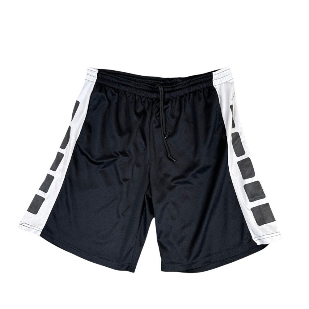 Galaxy by Harvic Mens 2XL Basketball Shorts Black White Athletic Mesh Gym
